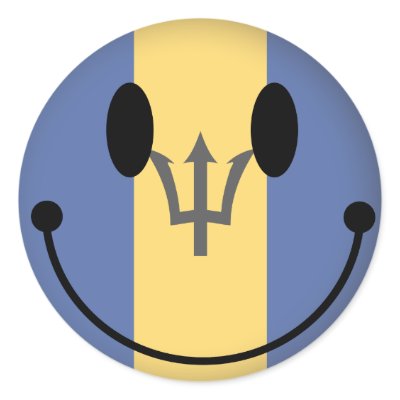 Barbados Smiley Sticker by WorldButtons