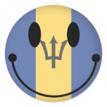 Barbados Smiley Sticker