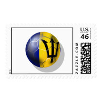 Barbados soccer football ball Bajan flag postage by SoccerJersey Barbados soccer football ball Bajan flag postage