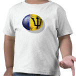 Barbados soccer football ball Bajan flag t-shirts