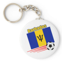 Barbados Soccer Team Keychains