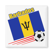 Barbados Soccer Team magnets by worldwidesoccer Barbados Soccer Team magnets