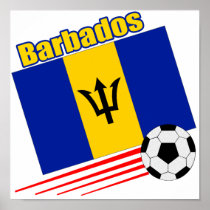 Barbados Soccer Team Print