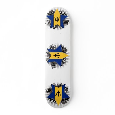 Barbados Star Skate Board Decks by FlagCenter