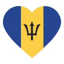 Barbados Heart Stickers