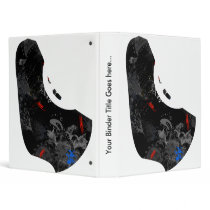 Barbados Trendy Peace Sign with Barbadian map Vinyl Binders