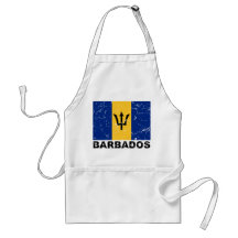 Barbados Vintage Flag Aprons
