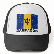 Barbados Vintage Flag Mesh Hat