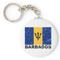 Barbados Vintage Flag Key Chains