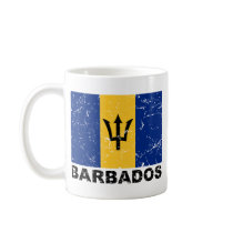 Barbados Vintage Flag Mugs