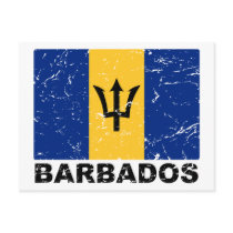 Barbados Vintage Flag Postcards