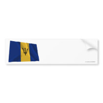 Barbados Waving Flag bumper stickers by Vexillophile Barbados Waving Flag bumper stickers
