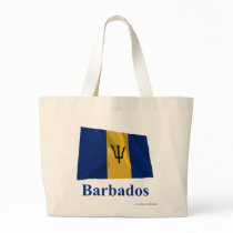 Barbados Waving Flag with Name Bag