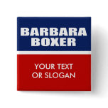 BARBARA BOXER FOR SENATE BUTTON