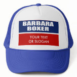 BARBARA BOXER FOR SENATE TRUCKER HAT