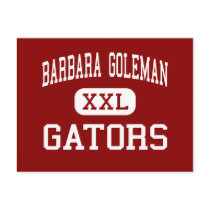Barbara Goleman - Gators - High - Miami Florida postcards by customteamsportswear Barbara Goleman - Gators - High - Miami Florida postcards