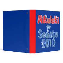 Barbara Mikulski for Senate 2010 Star Design Binders