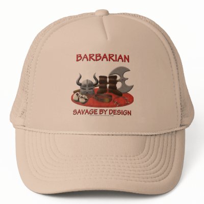 Barbarian: Savage by Design Trucker Hat by thefrozenduck