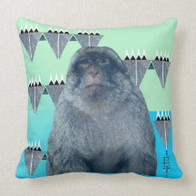 Barbary Ape Pillow