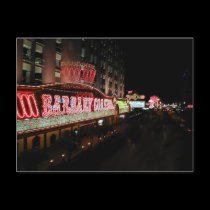 Barbary Coast and Flamingo Road Las Vegas Postcard