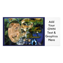 Barbary Lion-Nap-c-46 copy Photo Greeting Card