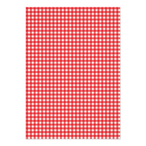 Barbecue BBQ Gingham Summer Country Party Personalized Invitations