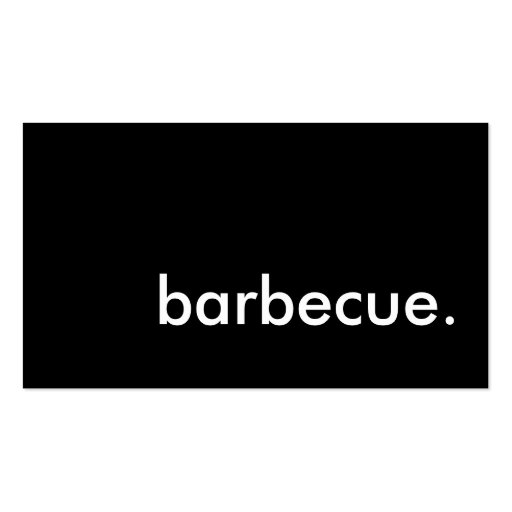 barbecue. business card template