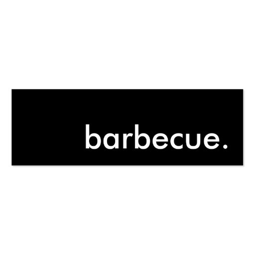 barbecue. business card templates (front side)