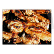 Barbecue Chicken Wings Card