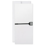 barbecue cutlery icon customized rack card