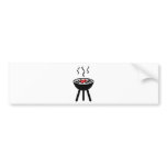 barbecue icon bumper stickers