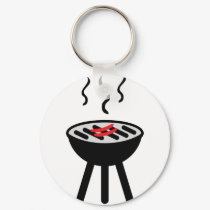 barbecue icon keychains