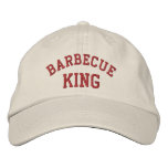 Barbecue King Funny Embroidered Hat