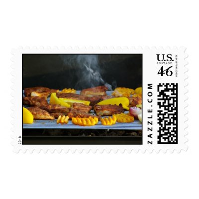 Barbecue Postage by MarianaEwa