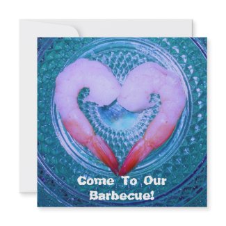 Barbecue Shrimp Party Invitation invitation
