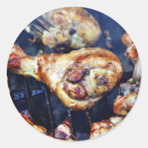 Barbecued Chicken At Solstice Sticker