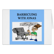 barbecueing with jonas card