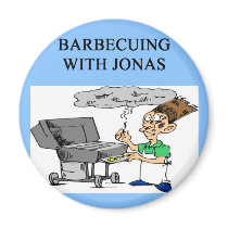 barbecueing with jonas magnets