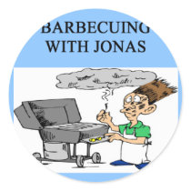 barbecueing with jonas stickers