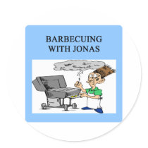 barbecueing with jonas stickers