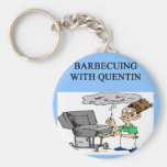 barbecueing with quentin key chains