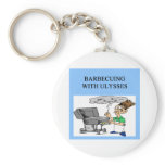 barbecueing with ulysses keychain