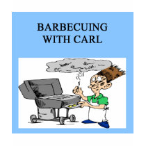 barbecuing with carl t-shirts