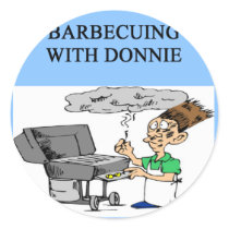 barbecuing with donnie stickers by jimbuf barbecuing with donnie stickers