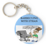 barbecuing with ethan keychain