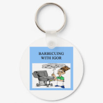 barbecuing with igor keychains