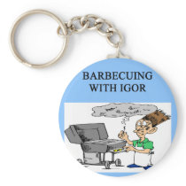 barbecuing with igor keychains