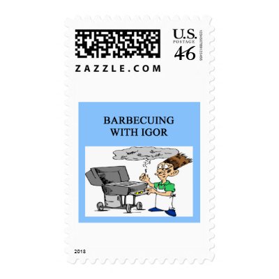 barbecuing with igor stamps by jimbuf