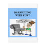 barbecuing with kurt postcard