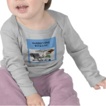 barbecuing with lou tee shirt